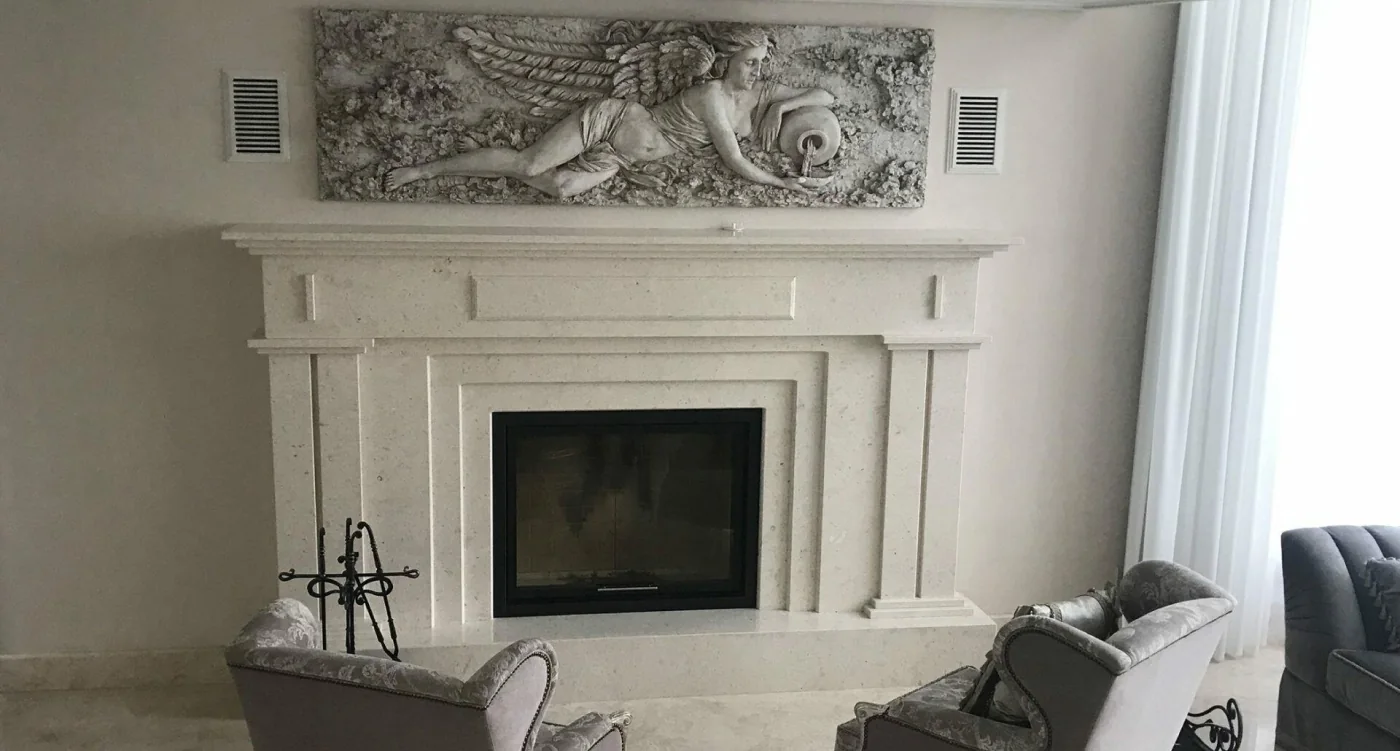 Architectural finishing of a private interior