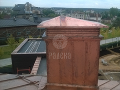 Standing-seam copper roofing, premium residential complex “Knyazhye Ozero”